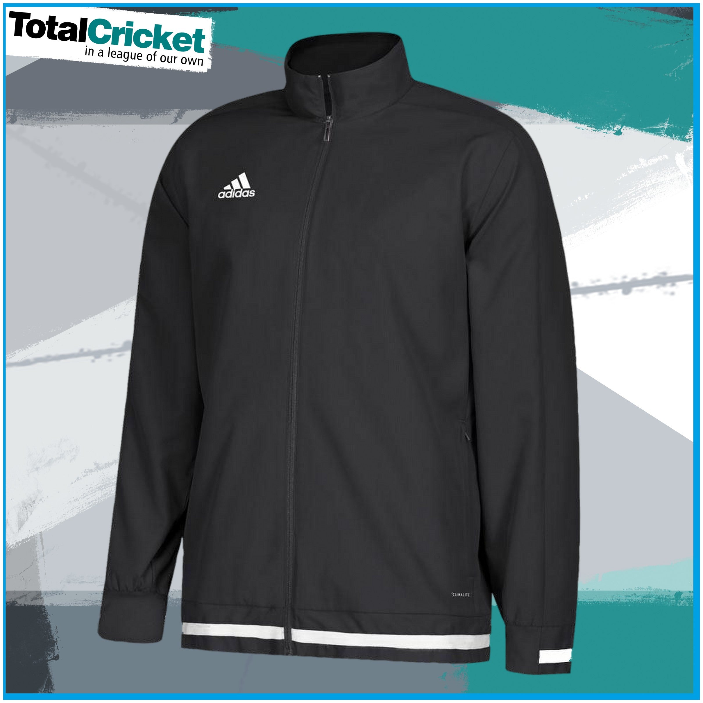 Adidas T19 Woven Jacket Mens Black White